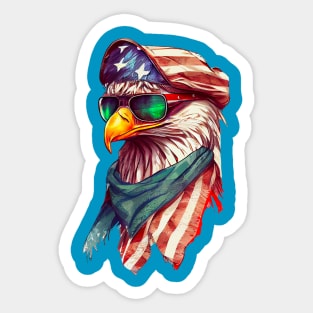 American Eagle 4th of July style Sticker